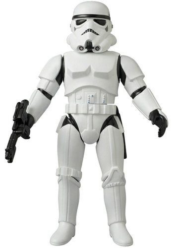 Stormtrooper (ストームトルーパー) - Vintage Sofubi No.03 figure by Lucasfilm Ltd., produced by Medicom Toy. Front view.