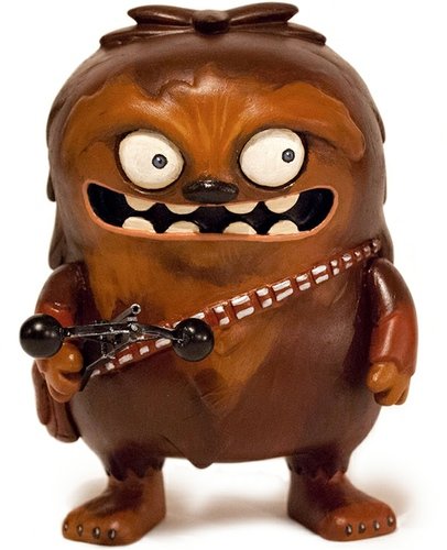 Choco Chewbacca figure by Jason Chalker. Front view.