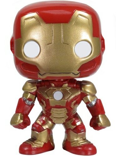 Iron Man 3 - Iron Man Mark 42 figure by Marvel, produced by Funko. Front view.