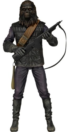 Planet of the Apes - Soldier Ape figure, produced by Neca. Front view.