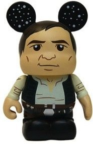 Han Solo figure by Maria Clapsis, produced by Disney. Front view.