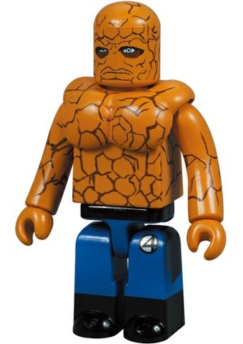The Thing Kubrick 100% figure by Marvel, produced by Medicom Toy. Front view.