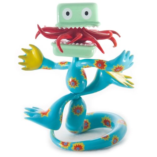 2010 Crazy Newt figure by Jim Woodring, produced by Sony Creative Products. Front view.