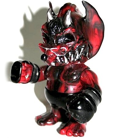 Devilman Fink Shit - Satanic Red figure by Hirota Saigansho, produced by Brutal Monsters. Front view.