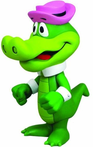 Wally Gator figure by Brian Mariotti, produced by Funko. Front view.