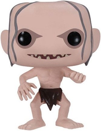 Gollum figure, produced by Funko. Front view.