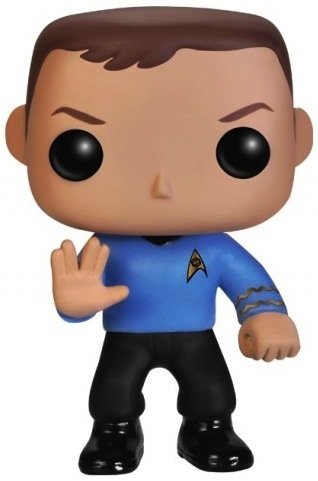The Big Bang Theory - Sheldon Cooper POP! (Trek) figure by Funko, produced by Funko. Front view.