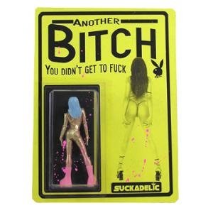 Another Bitch figure by Sucklord, produced by Suckadelic. Front view.