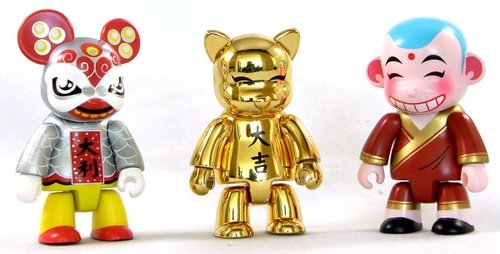 Chinese New Year 2007 Gold Set figure by Toy2R, produced by Toy2R. Front view.