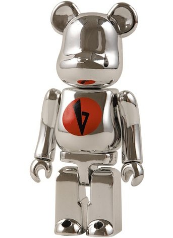 Boom Boom Satellites Easy Action Be@rbrick 100% figure, produced by Medicom Toy. Front view.