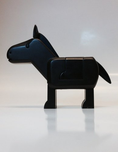 Stallion figure by Bape, produced by Medicom Toy. Side view.