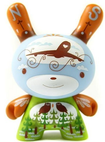 Migrator Dunny  figure by @My Ruppel, produced by Kidrobot. Front view.