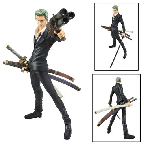 Zoro P.O.P. Strong World Ed. figure, produced by Megahouse. Front view.