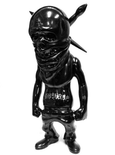 Rebel Ink - Black figure by Usugrow, produced by Secret Base. Front view.
