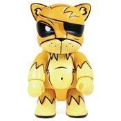 Yellow Cat figure by Joe Ledbetter, produced by Toy2R. Front view.