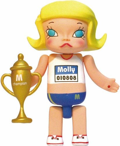 Mollympic - Champion Molly figure by Kenny Wong, produced by Kennyswork. Front view.