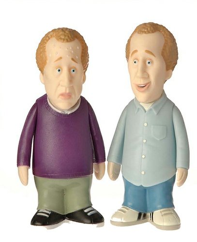 The Kaufman Twins figure by Archer Prewitt, produced by Presspop. Front view.