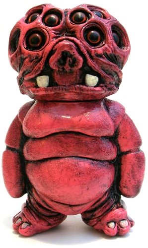 The Hell?!? Rojo figure by We Become Monsters (Chris Moore). Front view.