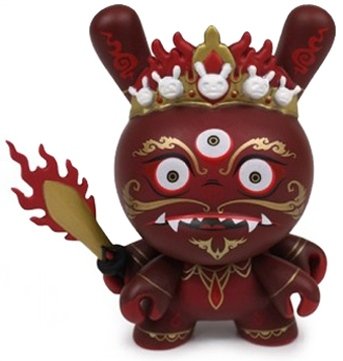 Mahākāla - Perception (Chase) figure by Andrew Bell, produced by Kidrobot. Front view.