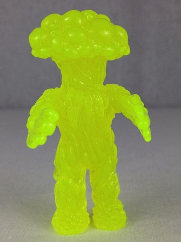 Mushroom People Attack!! Neon Slime figure by Barry Allen, produced by Gorgoloid. Front view.