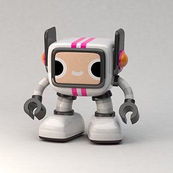 ROBOT VC3 - MONROE figure by Robotandspark. Front view.