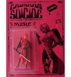 Crimson Suicide figure by Sucklord, produced by Suckadelic. Front view.