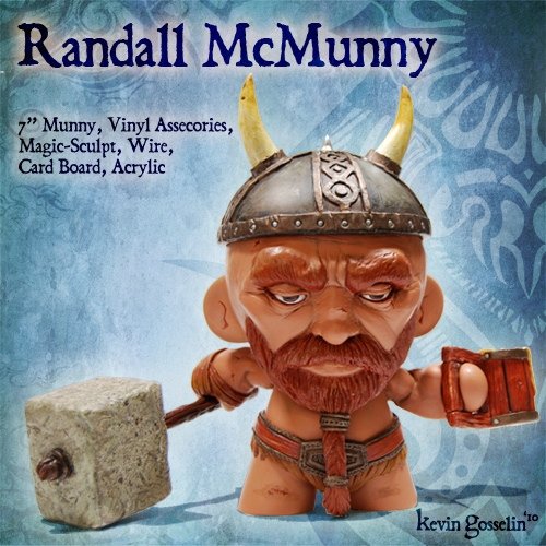 Randall McMunny figure by Kevin Gosselin. Front view.