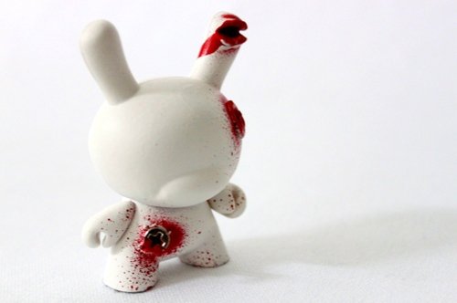 Bloody Dunny 3 figure by Death Nyc, produced by Kidrobot. Front view.
