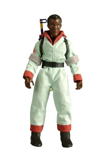 Retro-Action Ghostbusters Winston Zeddemore figure, produced by Mattel. Front view.