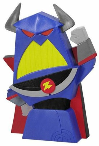 Zurg figure by Disney X Pixar, produced by Funko. Front view.