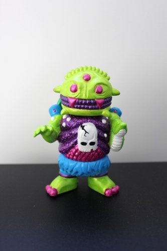Cheestroyer figure by Bad Teeth Comics X Double Haunt. Front view.