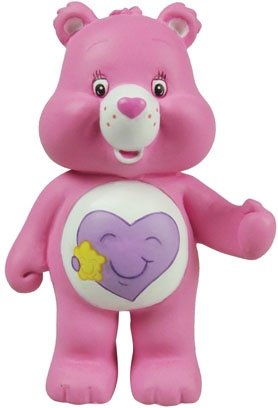 Take Care Bear figure by Play Imaginative, produced by Play Imaginative. Front view.