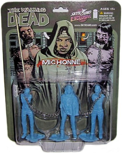 Michonne (The Walking Dead) - October Toys Exclusive figure, produced by Skybound. Front view.