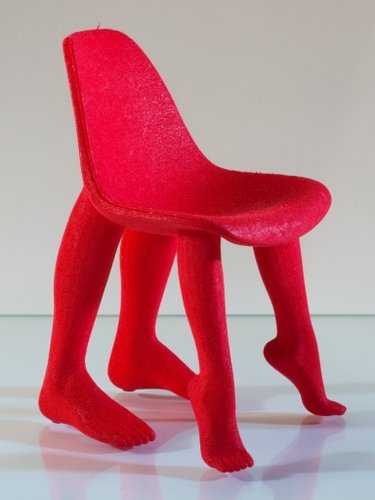 Perspective Chair figure by Pharrell, produced by Quarterly. Front view.