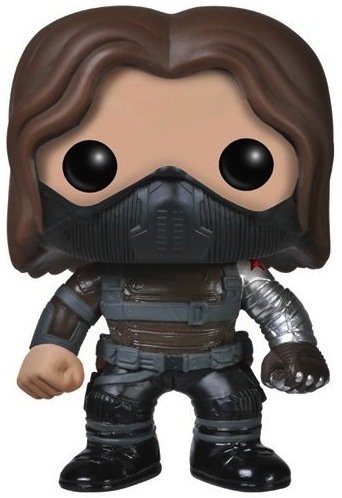 POP! Captain America: The Winter Soldier - Winter Soldier figure by Marvel, produced by Funko. Front view.