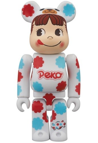 Peko-chan Be@rbrick 100% figure, produced by Medicom Toy. Front view.
