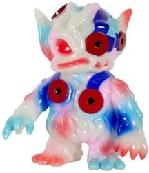 Ooze Bat - Fireworks GID figure by Chanmen, produced by Super7. Front view.