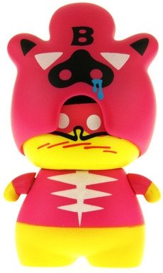 CIBoys Rokudon - Pink Pig Boo-yan figure by Mad Barbarians, produced by Red Magic. Front view.