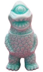 Micro Zagoran - Light Blue figure, produced by Gargamel. Front view.