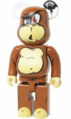 X-LARGE 20th Be@rbrick 400% figure by X-Large, produced by Medicom Toy. Front view.