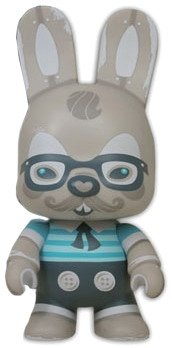 Mr. Pinkerton - Antique w/ Glasses figure by Scott Tolleson, produced by Toy2R. Front view.