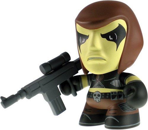 Zartan figure by Les Schettkoe, produced by The Loyal Subjects. Front view.