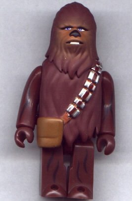 Kubrick Star Wars Early Bird Chewbacca figure by Lucasfilm Ltd., produced by Medicom Toy. Front view.