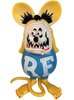 Rat Fink Sofubi toy Yellow