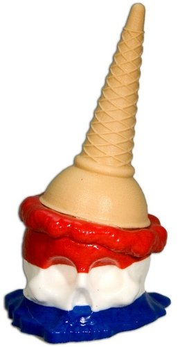 Ice Scream Man - Bomb Pop  figure by Brutherford, produced by Brutherford Industries. Front view.