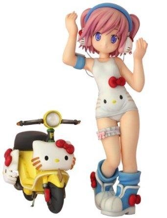 Griffon Enterprises - Hello Kitty to Issho Block Crash 123 PVC Statue Shizuku Minase 1 figure, produced by Griffon. Front view.