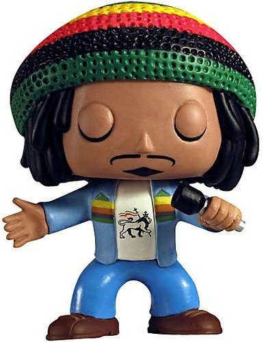 Reggae Rasta - Bob Marley  figure, produced by Funko. Front view.