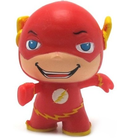 The Flash figure by Dc Comics, produced by Silver Line S.A.. Front view.