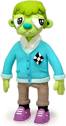 Dillon I - Solo Show at Rotofugi figure by Jon Knox (Hello, Brute). Front view.