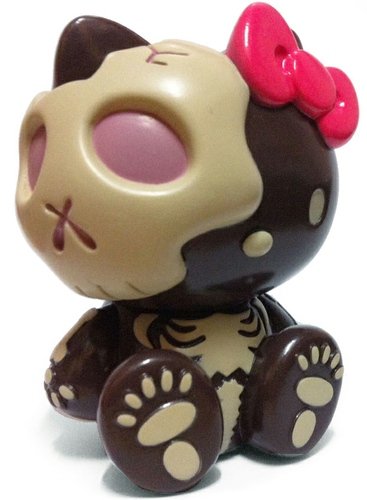 Hello Kitty Skull SB Ver. Vol.10 - Chocolate Color figure by Balzac X Sanrio, produced by Secret Base. Front view.
